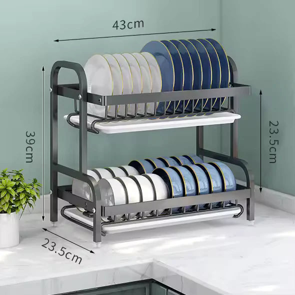 3-Tier Large Capacity Rustproof Dish Rack