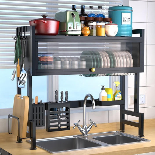 3-Tier Large Capacity Rustproof Dish Rack