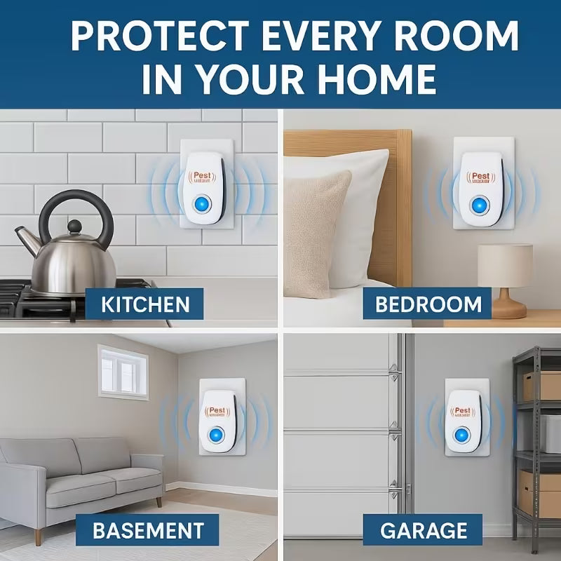 SafeWave® Pest Reject Ultrasonic Electronic Pest Repeller - Chemical-Free Solution